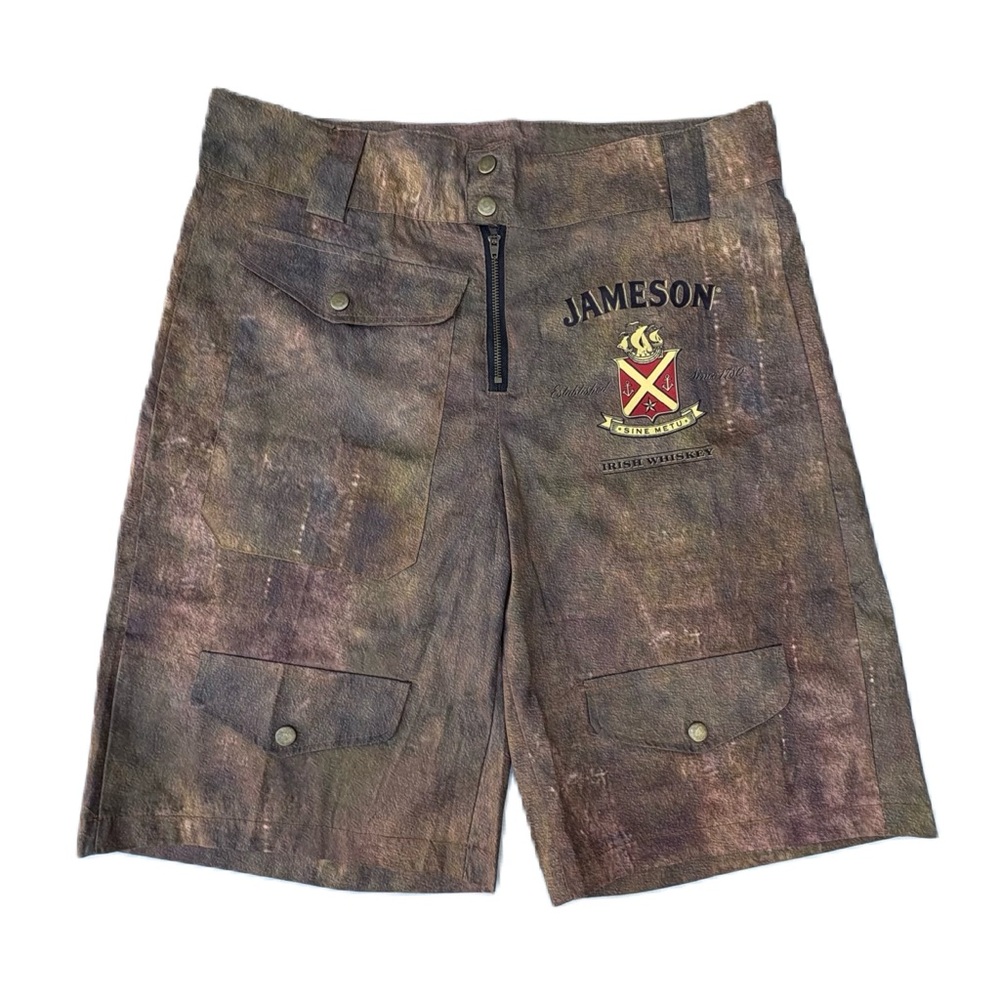 Jameson Irish Whiskey Alcohol  Brown Tactical Cargo Shorts
